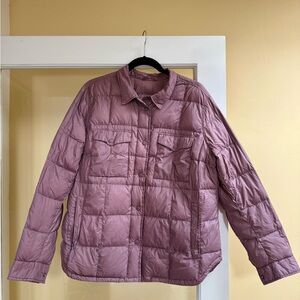 Eddie Bauer Women's Mauve Down Puffer Jacket